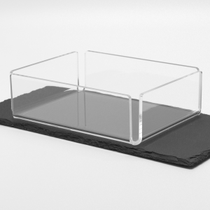 contenitore in plastica rettangolare trasparente
